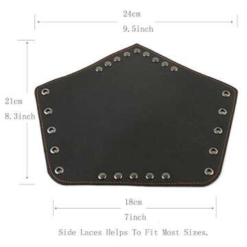 AZORA Leather Arm Guards Archery Gauntlet Wristband Medieval Leather bracers Viking Cosplay Wrist Guard for Men Women (2PCS Pack)