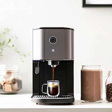 Espresso Cups Set of 4, Comfome 5 oz Double Walled Glass Coffee Mugs with Lead-free Borosilicate glasses Glass and 4 Spoons for Cappuccino, Latte and Espresso Machine