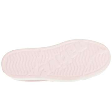 Native Shoes, Jefferson Bling Child, Kids Lightweight Sneaker, Milk Pink Bling/Shell White, 2 M US Little Kid