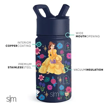 Disney Princess Belle Kids Water Bottle | Insulated & Cute