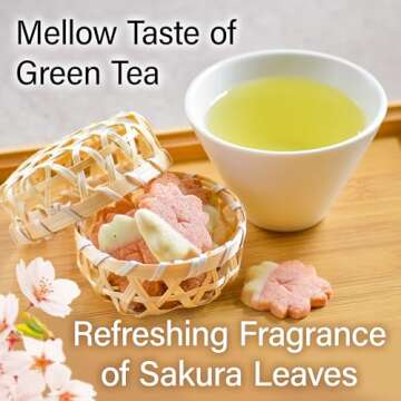chaganju Sakura floral Green Tea with Sakura petals - Blending 100% SAKURA, Japanese Loose Leaf Gree...