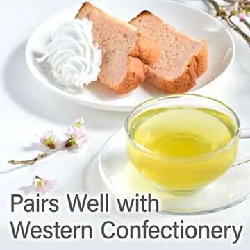 chaganju Sakura floral Green Tea with Sakura petals - Blending 100% SAKURA, Japanese Loose Leaf Green Tea, 2.82oz(80g)