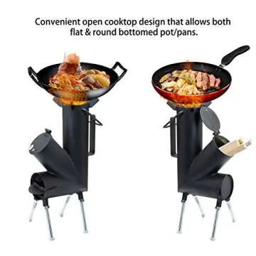 TAFEIDA Rocket Stove: Versatile Wood-Burning Camping Stove