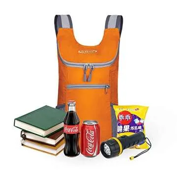 G4Free Lightweight Packable Hiking Backpack for Men Women Small Hiking Daypacks Foldable Shoulder Pack Casual Outdoor Bag 11L