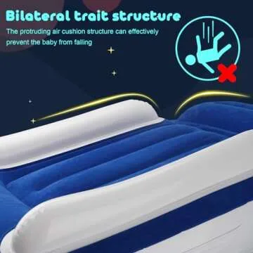 VELLAA Inflatable Toddler Airplane Bed for Kids