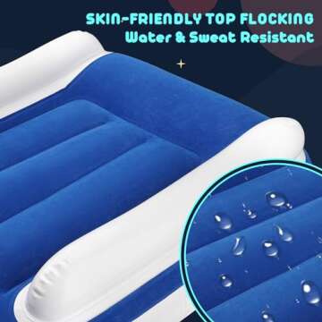 VELLAA Inflatable Toddler Airplane Bed for Kids