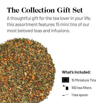 Kusmi Tea Collection Gift Set with 15 Miniature Tins