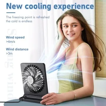 JOSTRY USB Desk Fan - Adjustable Speed & Quiet