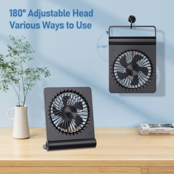 JOSTRY USB Desk Fan - Adjustable Speed & Quiet