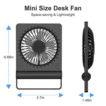 JOSTRY USB Desk Fan - Adjustable Speed & Quiet
