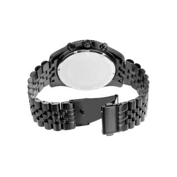 Michael Kors Men's Lexington Analog-Quartz Watch with Stainless-Steel Strap, Black, 22 (Model: MK8603)