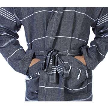 Cacala Luxury Turkish Cotton Kimono Bathrobe