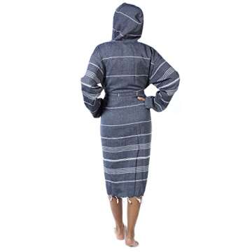 Cacala Luxury Turkish Cotton Kimono Bathrobe