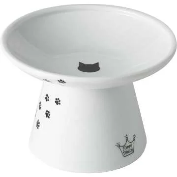 Necoichi Extra Wide Cat Food Bowl for Easy Feeding