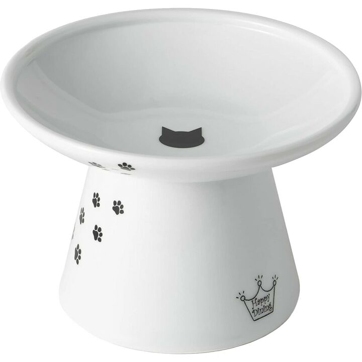 Necoichi Extra Wide Cat Food Bowl for Easy Feeding