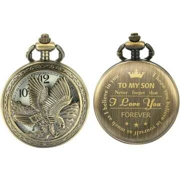 Personalized Pocket Watch for Graduation & Birthdays