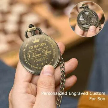 Personalized Pocket Watch for Graduation & Birthdays