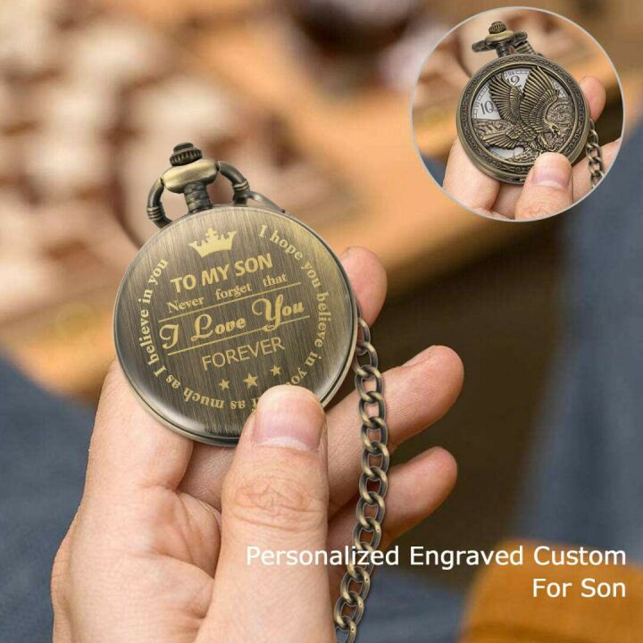 Personalized Pocket Watch for Graduation & Birthdays