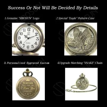 Personalized Pocket Watch for Graduation & Birthdays