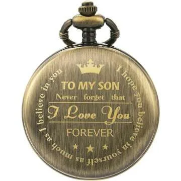 Personalized Pocket Watch for Graduation & Birthdays