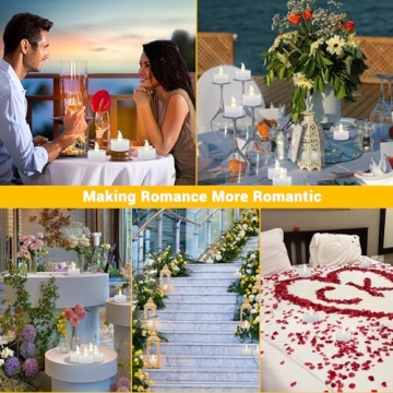 Candlium 24 Pack Battery Operated Tea Lights for All Occasions