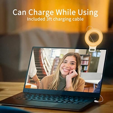 Kimwood 60 LED Portable Clip on Ring Light for Phones