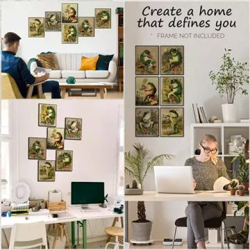 Charming Vintage Frog Art Prints for Whimsical Decor
