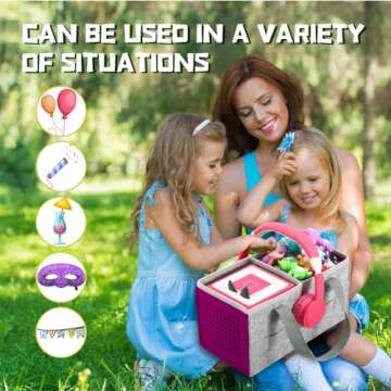 Carrying Case for Toniebox Starter Set and Tonies Figurines, Travel Felt Cloth Musical Toy Folding B...