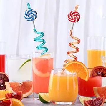 Candyland Reusable Straws - Colorful Party Favors for Kids