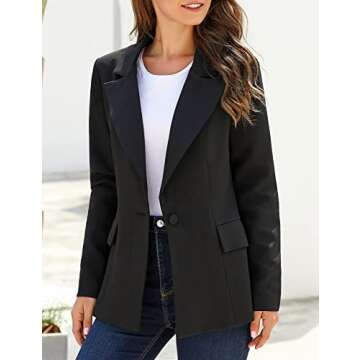Stylish LookbookStore Plaid Blazer for Women 2024