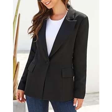 Stylish LookbookStore Plaid Blazer for Women 2024