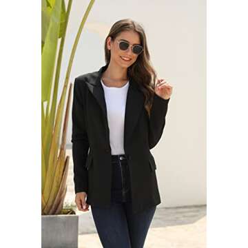 Stylish LookbookStore Plaid Blazer for Women 2024