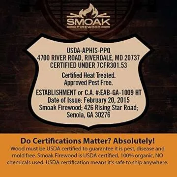 Smoak Firewood Cooking Wood Mini Splits - USDA Certified Kiln Dried (8in Pieces, 25-30lbs) Red Oak Pizza Oven, Grilling, Smoking Wood