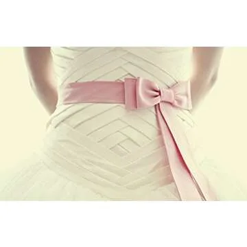 Ribest Light Pink Double Face Satin Ribbon for Gifts