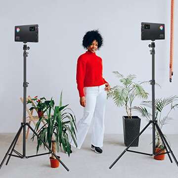 Cell Phone Tripod Stand, 20"- 80" Adjustable Tripod for iPhone Stand for Cameras with Gooseneck & Remote for Video Recording/Vlogging/Live Streaming/Photography Compatible with Most Mobile Phones