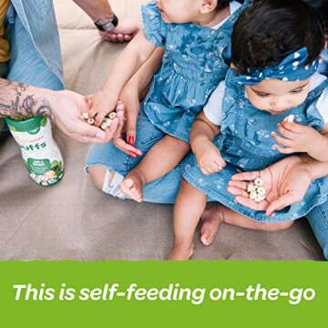 Happy Baby Organics Superfood Puffs, Variety Pack, 2.1 Ounce, Pack of 6 (Flavors may Vary)