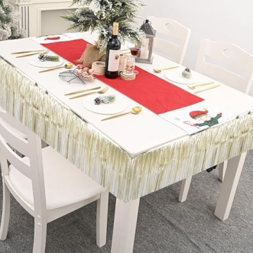 YUKL Gold Tinsel Icicles 4000 Strands 18 Inch Decor