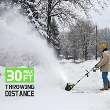 Lightweight Cordless Snow Blower with Powerful 40V Motor