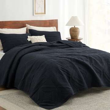 Boho Quilt Set King Size - Soft, Elegant Bedding