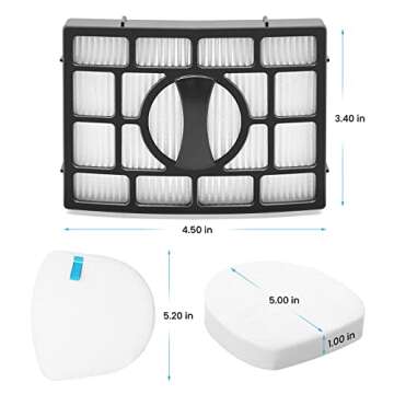 for Shark Replacement Filter ZU561 ZU560 Navigator Lift-Away Speed Self Cleaning Brushroll Lightweig...
