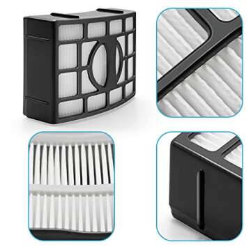 for Shark Replacement Filter ZU561 ZU560 Navigator Lift-Away Speed Self Cleaning Brushroll Lightweight Zero-M Upright Vacuum ZU572 ZU562 UV650 UV725 ZU560C ZD400 ZD402 with HEPA Part XFFK560 XHEP560
