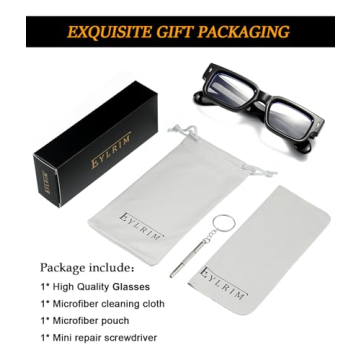 EYLRIM Blue Light Blocking Glasses Stylish Protective Eyewear