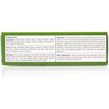 Xlear Rescue Nasal Spray with Natural Ingredients for Relief