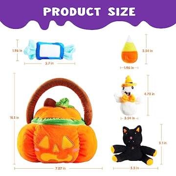 JOYIN Baby's Pumpkin Halloween Playset with 8 Fun Play Pieces, Baby's Pumpkin Halloween Playset, Goodie Bags Fillers, Halloween Party Decoration, Prizes and Gifts for Kids