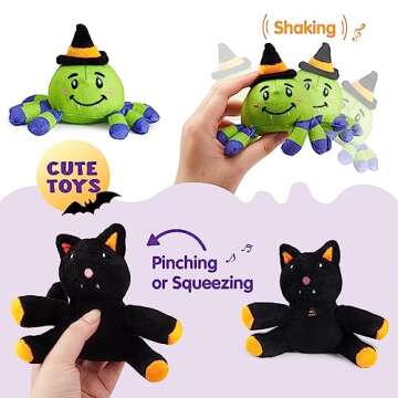 JOYIN Baby's Pumpkin Halloween Playset with 8 Fun Play Pieces, Baby's Pumpkin Halloween Playset, Goodie Bags Fillers, Halloween Party Decoration, Prizes and Gifts for Kids