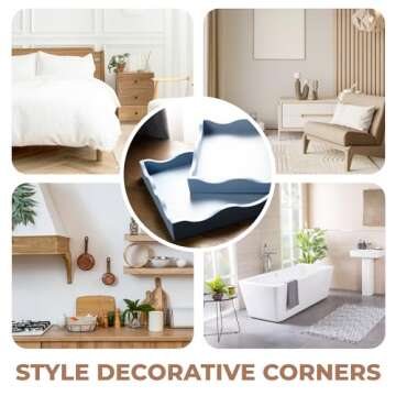 KOLURAFUL Stylish Scallop Serving Tray for Home Decor