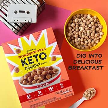 Wonderworks Keto Friendly Breakfast Cereal, 1g Sugar