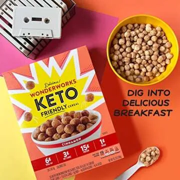 Wonderworks Keto Friendly Breakfast Cereal, 1g Sugar