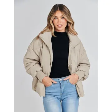 2024 Women's Winter Puffer Jacket Cozy Chic Windproof