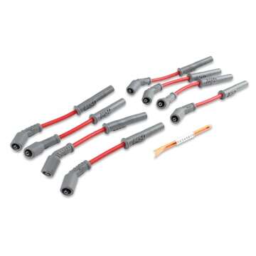 MSD 32819 Super Conductor Spark Plug Wire Set, Red